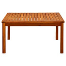 vidaXL tömör akácfa kerti dohányzóasztal 85 x 85 x 45 cm