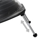 vidaXL 2 db HDPE és alumínium napelemes medencefűtő 75 x 75 x 36 cm