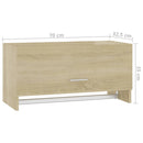 vidaXL sonoma tölgy színű szerelt fa ruhásszekrény 70 x 32,5 x 35 cm