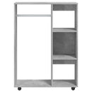 vidaXL betonszürke szerelt fa ruhásszekrény 80 x 40 x 110 cm