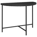 vidaXL fekete polyrattan kerti asztal 100 x 50 x 75 cm