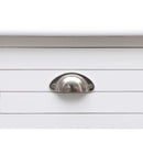 vidaXL fehér tömör császárfa íróasztal 108 x 45 x 76 cm