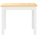 vidaXL 3 részes fehér-bézs színű MDF gyerekasztal- és székkészlet