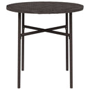 vidaXL barna polyrattan teázóasztal 45 cm