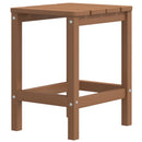 vidaXL barna HDPE kerti Adirondack asztal 38 x 38 x 46 cm
