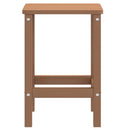 vidaXL barna HDPE kerti Adirondack asztal 38 x 38 x 46 cm