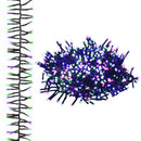 vidaXL színes pasztell fényű fürtös PVC LED-szalag 400 LED-del 7,4 m