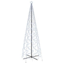 vidaXL kúp alakú karácsonyfa 1400 hideg fehér LED-del 160 x 500 cm