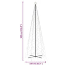vidaXL kúp alakú karácsonyfa 1400 meleg fehér LED-del 160 x 500 cm