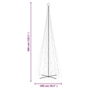 vidaXL kúp alakú karácsonyfa 3000 hideg fehér LED-del 230 x 800 cm