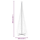 vidaXL kúp alakú karácsonyfa 3000 kék LED-del 230 x 800 cm