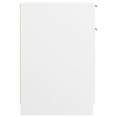 vidaXL fehér szerelt fa íróasztalszekrény 33,5 x 50 x 75 cm