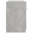 vidaXL betonszürke szerelt fa íróasztal kisszekrénnyel