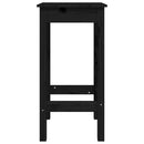 vidaXL 2 db fekete tömör fenyőfa bárszék 40 x 40 x 78 cm