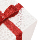 vidaXL 3 db 64 LED-es meleg fehér karácsonyi ajándékdoboz-lámpa