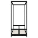 vidaXL fekete tömör fenyőfa gyerekágykeret 80 x 200 cm