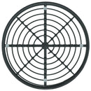 vidaXL fekete edzett üveg és acél étkezőasztal Ø80 cm