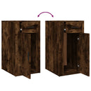 vidaXL füstölt tölgy színű szerelt fa íróasztal szekrény 40x49x75 cm