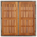 vidaXL szürke polyrattan falapos kerti asztal 90 x 90 x 75 cm