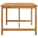 vidaXL tömör akácfa kerti étkezőasztal 150 x 90 x 74 cm