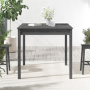 vidaXL szürke tömör fenyőfa kerti asztal 82,5 x 82,5 x 76 cm