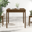 vidaXL mézbarna tömör fenyőfa kerti asztal 82,5 x 82,5 x 76 cm