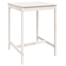 vidaXL fehér tömör fenyőfa kerti asztal 82,5x82,5x110 cm
