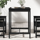 vidaXL fekete tömör fenyőfa kerti asztal 82,5x82,5x110 cm