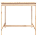 vidaXL tömör fenyőfa kerti asztal 121x82,5x110 cm