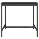 vidaXL szürke tömör fenyőfa kerti asztal 121x82,5x110 cm