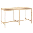vidaXL tömör fenyőfa kerti asztal 203,5x90x110 cm