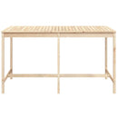 vidaXL tömör fenyőfa kerti asztal 203,5x90x110 cm