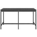vidaXL szürke tömör fenyőfa kerti asztal 203,5x90x110 cm