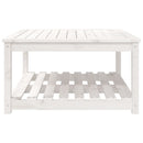 vidaXL fehér tömör fenyőfa kerti asztal 82,5x82,5x45 cm