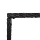 vidaXL fekete polyrattan üveglapos bárasztal 180 x 70 x 110 cm