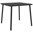 vidaXL antracitszürke acél kerti asztal 80 x 80 x 71 cm