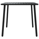 vidaXL antracitszürke acél kerti asztal 80 x 80 x 71 cm