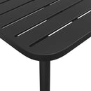 vidaXL antracitszürke acél kerti asztal 100 x 100 x 71 cm