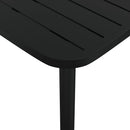 vidaXL antracitszürke acél kerti asztal 165 x 80 x 71 cm