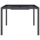 vidaXL antracitszürke acél kerti asztal 100 x 100 x 72 cm