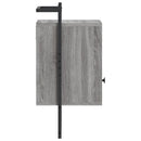 vidaXL 2 db szürke sonoma szerelt fa fali éjjeliszekrény 40x30x61 cm