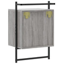 vidaXL 2 db szürke sonoma szerelt fa fali éjjeliszekrény 40x30x61 cm