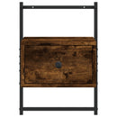 vidaXL 2 db füstös tölgy szerelt fa fali éjjeliszekrény 35x30x51 cm