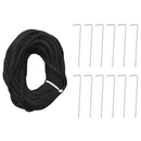 vidaXL kék karácsonyfa lámpa zászlórúdon 1534 LED-del 500 cm