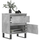 vidaXL 2 db betonszürke szerelt fa éjjeliszekrény 40 x 35 x 50 cm