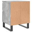 vidaXL 2 db betonszürke szerelt fa éjjeliszekrény 40 x 35 x 50 cm