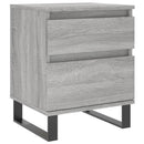 vidaXL 2 db szürke sonoma színű éjjeliszekrény 40 x 35 x 50 cm