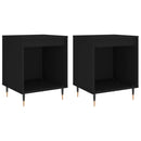 vidaXL 2 db fekete szerelt fa éjjeliszekrény 40 x 35 x 50 cm