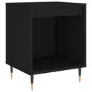 vidaXL 2 db fekete szerelt fa éjjeliszekrény 40 x 35 x 50 cm