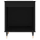 vidaXL 2 db fekete szerelt fa éjjeliszekrény 40 x 35 x 50 cm